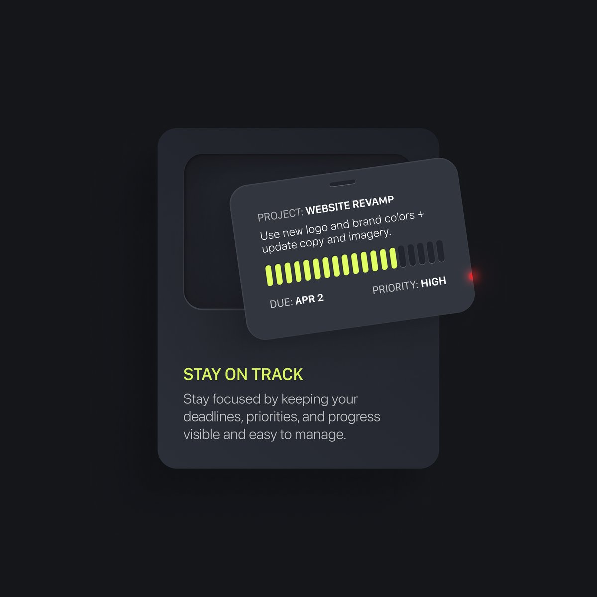 Project Tracking Card