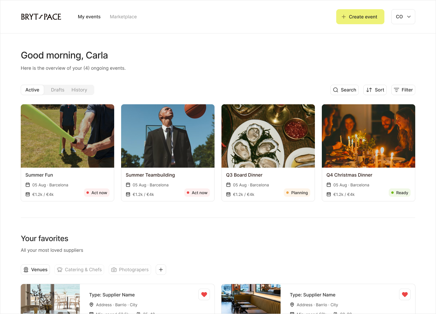 Brytspace — Web App